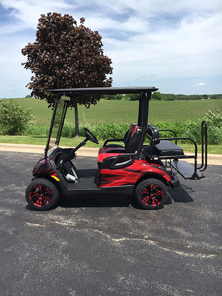 chicago blackhawks golf cart-harris golf cars-Iowa, Illinois, Wisconsin, Nebraska