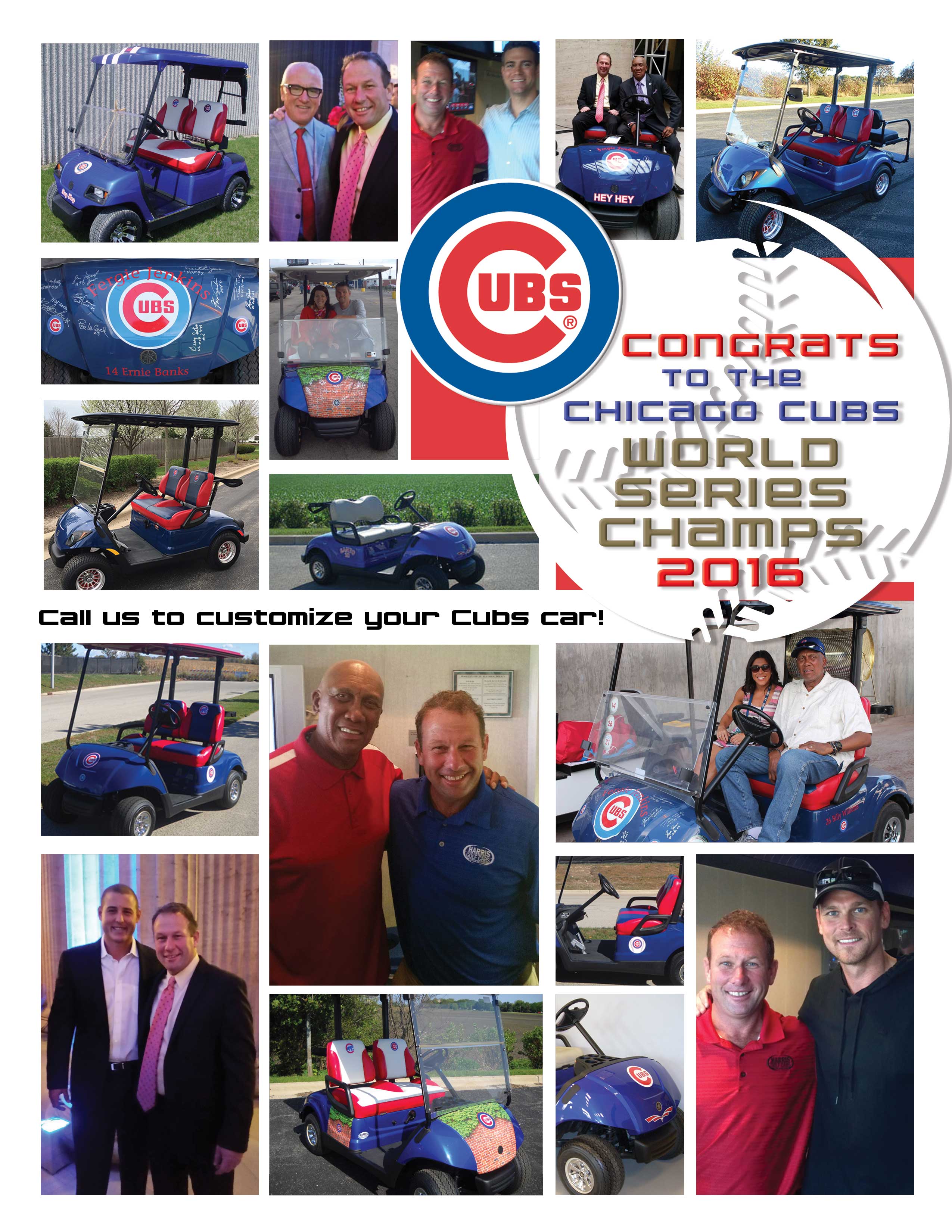 Chicago Cubs Golf Cars