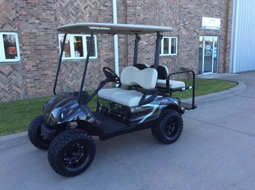 Custom Black and Silver Golf Car
