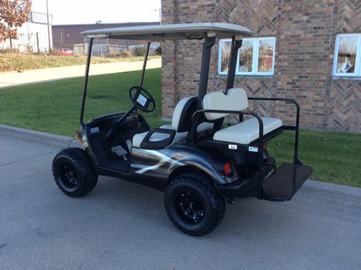 Custom Black and Silver Golf Car - Image 2