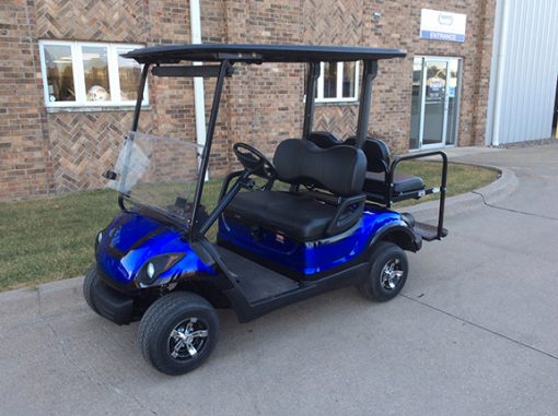 Custom Blue and Black Golf Car