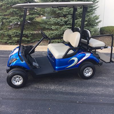 Used Gas Golf Cars At Harris 2017 Yamaha Drive Custom Painted Blue 4 Penger Gas Golf Car