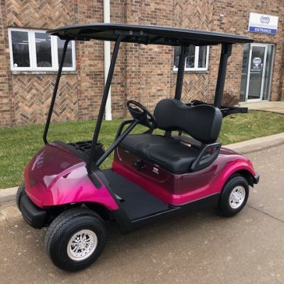 Voiture de golf rose personnalisée 2012