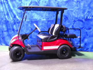 Custom Red and White Golf Car