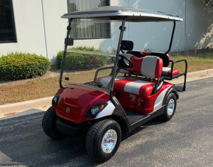 2016 Red and Gray Golf Car