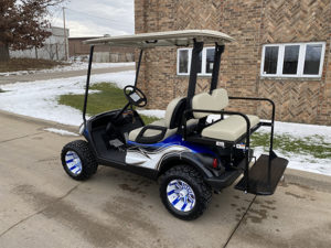 2013 Blue, White and Black Custom Golf Car