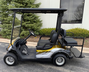 2010 Custom Silver and Yellow Golf Car