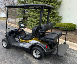 2010 Custom Silver and Yellow Golf Car