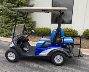 2014 Custom Sliver and Blue Golf Car