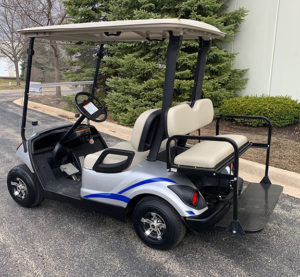 2014 Moonstone with Blue Trim Golf Car