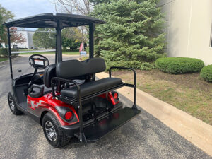 2015 Red and Silver Golf Car
