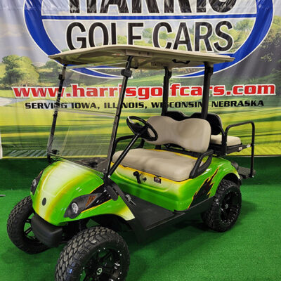 2015 Custom Black, Green and Yellow Golf Car