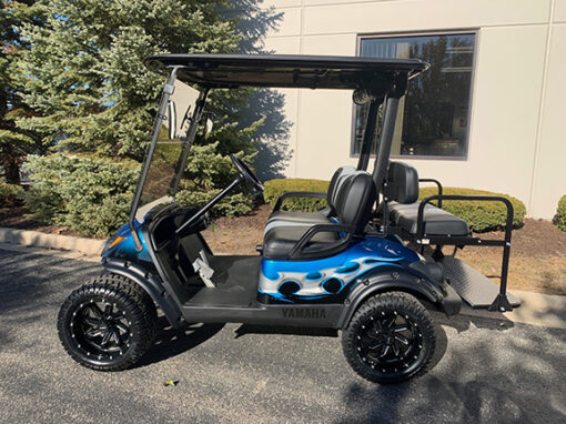 2016 Custom Blue, Black, Silver Golf Car