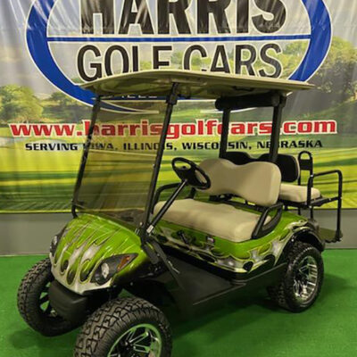 2013 Black and Green Tribal Golf Car