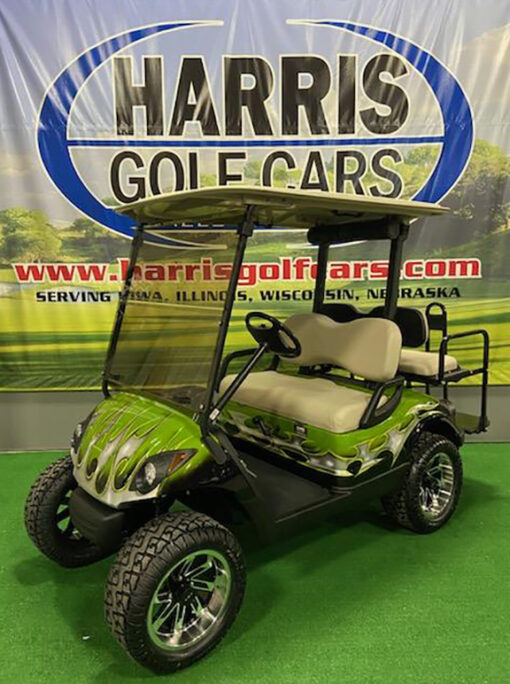 2013 Black and Green Tribal Golf Car