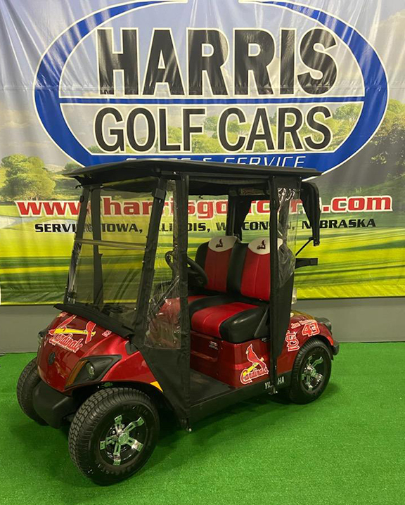 Custom St. Louis Cardinals Golf Car - Harris Golf Cars