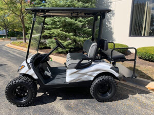 2011 Lifted Gray and Black Golf Car