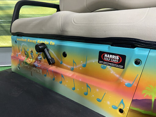 Custom Margaritaville 4-Passenger Golf Car - Image 3