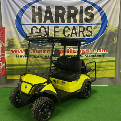 Custom Lime Yellow 4-Passenger Golf Car