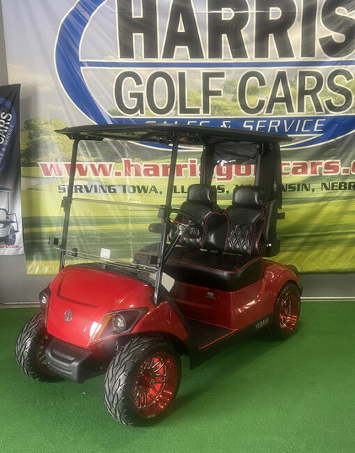 2023 Custom Candy Apple Red Golf Car