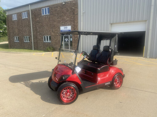 2023 Custom Candy Apple Red Golf Car