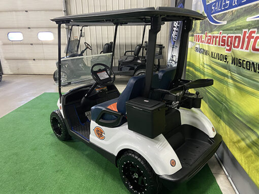 Custom Chicago Bears Glacier White Golf Car - Image 5