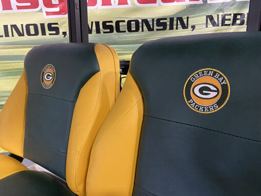 Custom Green Bay Packers Golf Car - Image 5