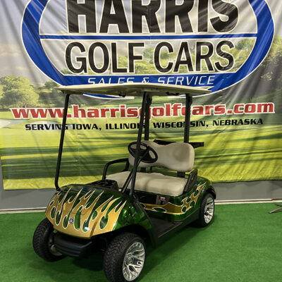 2013 Green and Gold Tribal Golf Car