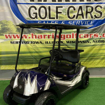 2014 Purple and Silver Golf Car