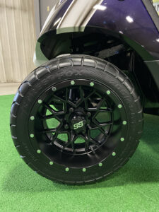 2014 Purple and Silver Golf Car