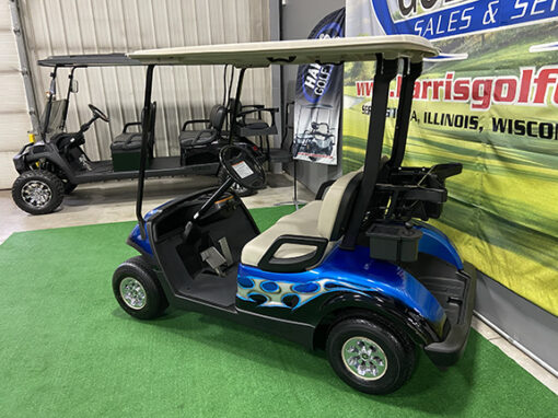 2014 Silver and Blue Tribal Golf Car