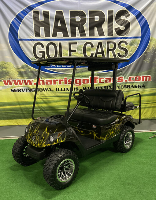 2016 Black and Yellow Golf Car