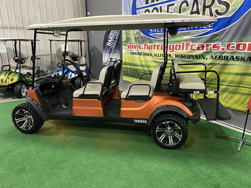 2022 Yamaha Concierge 4E Atomic Flame 6-Passenger Golf Car - Image 4