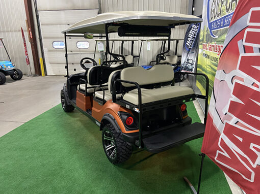 2022 Yamaha Concierge 4E Atomic Flame 6-Passenger Golf Car - Image 5
