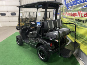 2011 Black and Silver Flame Golf Car