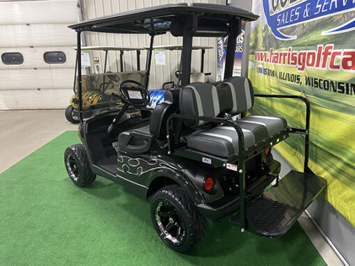 2011 Black and Silver Flame Golf Car