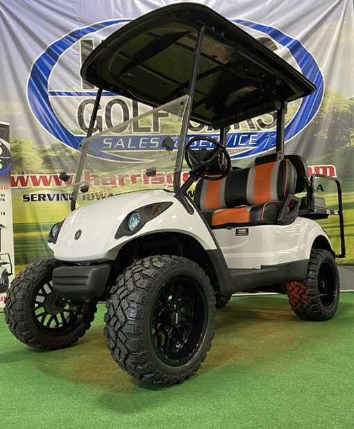 Custom White 4-Passenger Golf Car - Image 3