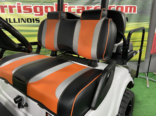 Custom White 4-Passenger Golf Car - Image 4