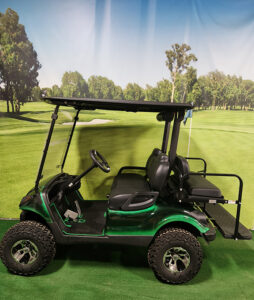 2015 Green and Black Golf Car