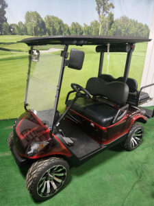 2016 Black and Burgundy Golf Car