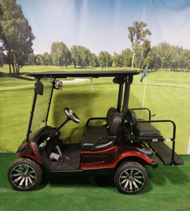 2016 Black and Burgundy Golf Car
