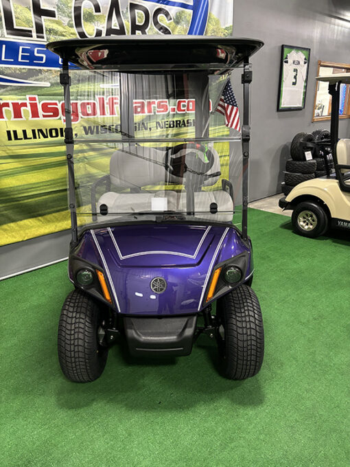 Custom Metallic Purple Golf Car - Image 2