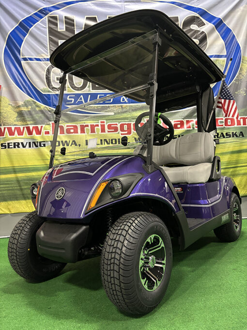 Custom Metallic Purple Golf Car - Image 3
