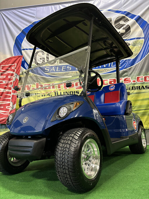 Custom Tanzanite Chicago Cubs Golf Car - Image 3