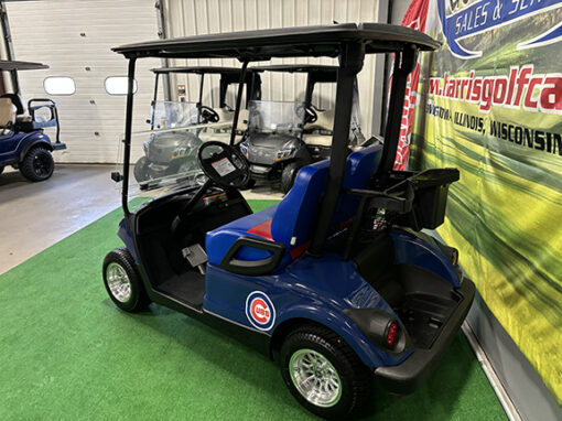 Custom Tanzanite Chicago Cubs Golf Car - Image 5