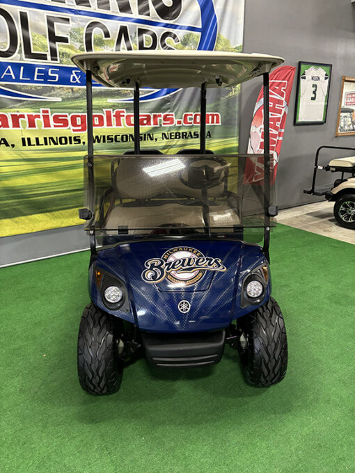 Custom Milwaukee Brewers Gas Golf Car - Image 2
