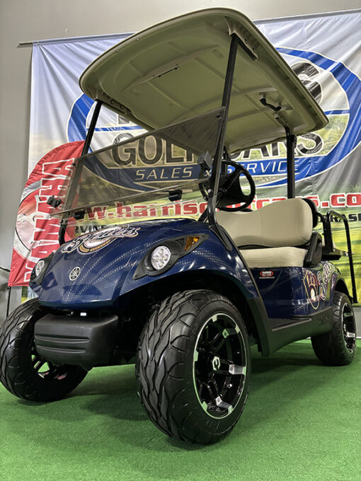 Custom Milwaukee Brewers Gas Golf Car - Image 3