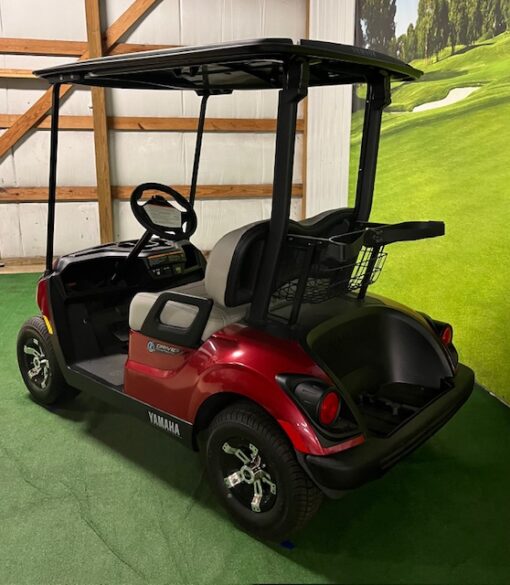 2023 Yamaha AC PTV LI Jasper Red Golf Car - Image 5