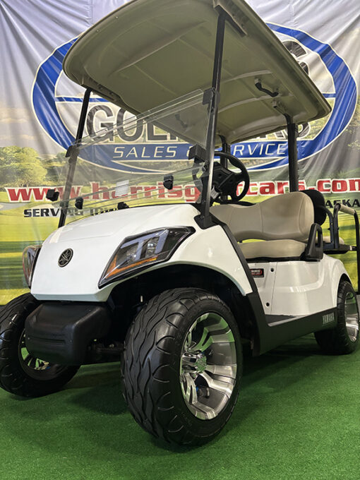 2019 Yamaha Drive 2 Electric Glacier White 4-Passenger Vehicle - Image 3
