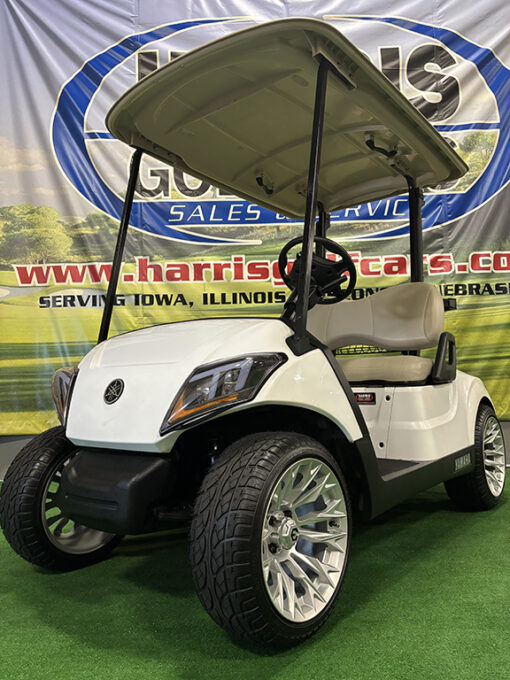 2019 Yamaha Drive 2 Electric Glacier White Golf Car - Image 3